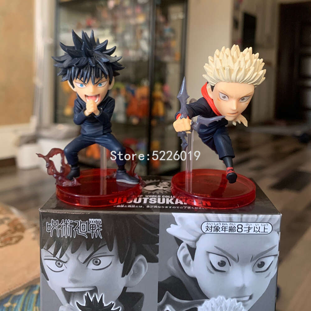 Finger Toys 2pcs/set Wcf Jujutsu Kaisen Anime Figure Ryomen Sukuna Gojo Satoru Action Figure Wcf Itadori Yuji Fushiguro Megumi Figurine Toys