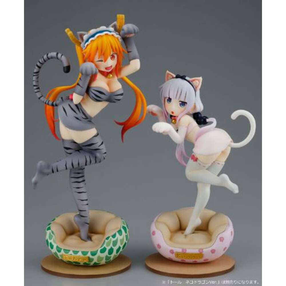 Mascot Costumes 21cm Miss Kobayashi's Dragon Maid Anime Figure Kawaii Kanna Kamui Standing Action Figure Pvc Adult Collection Model Doll Toys