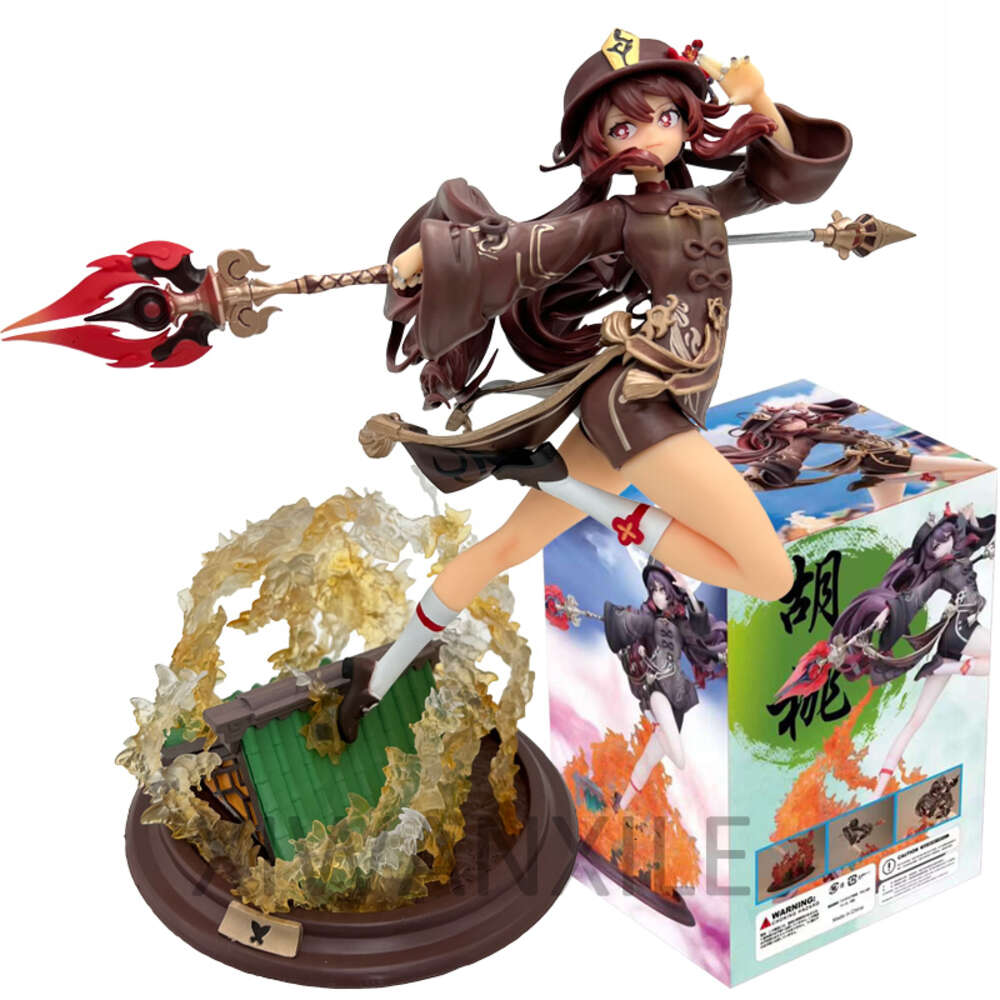 Finger Toys 28cm Genshin Impact Hu Tao Anime Figure Gan Yu Wedding Dress Action Figure Keqing/paimon/klee Figure Collection Model Doll Toys