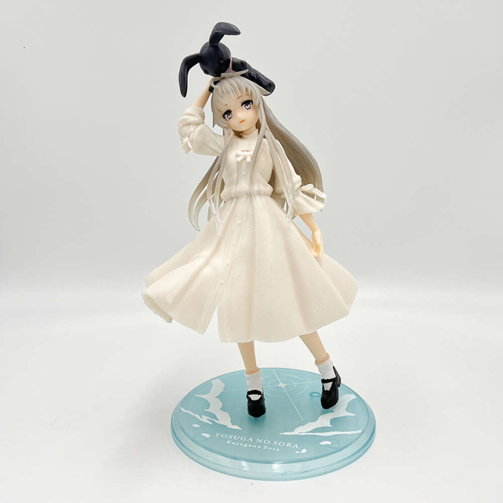 Finger Toys 18cm Yosuga No Sora Anime Figure Sora Kasugano Action Figure Kasugano Sora Dress Ver Figurine Adult Collection Model Doll Toys