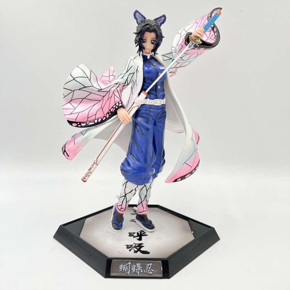 Finger Toys 29cm Demon Slayer Kochou Shinobu Anime Figure Kimetsu No Yaiba Action Figure Gyuutarou/daki/uzui Tengen Figurine Model Doll Toys