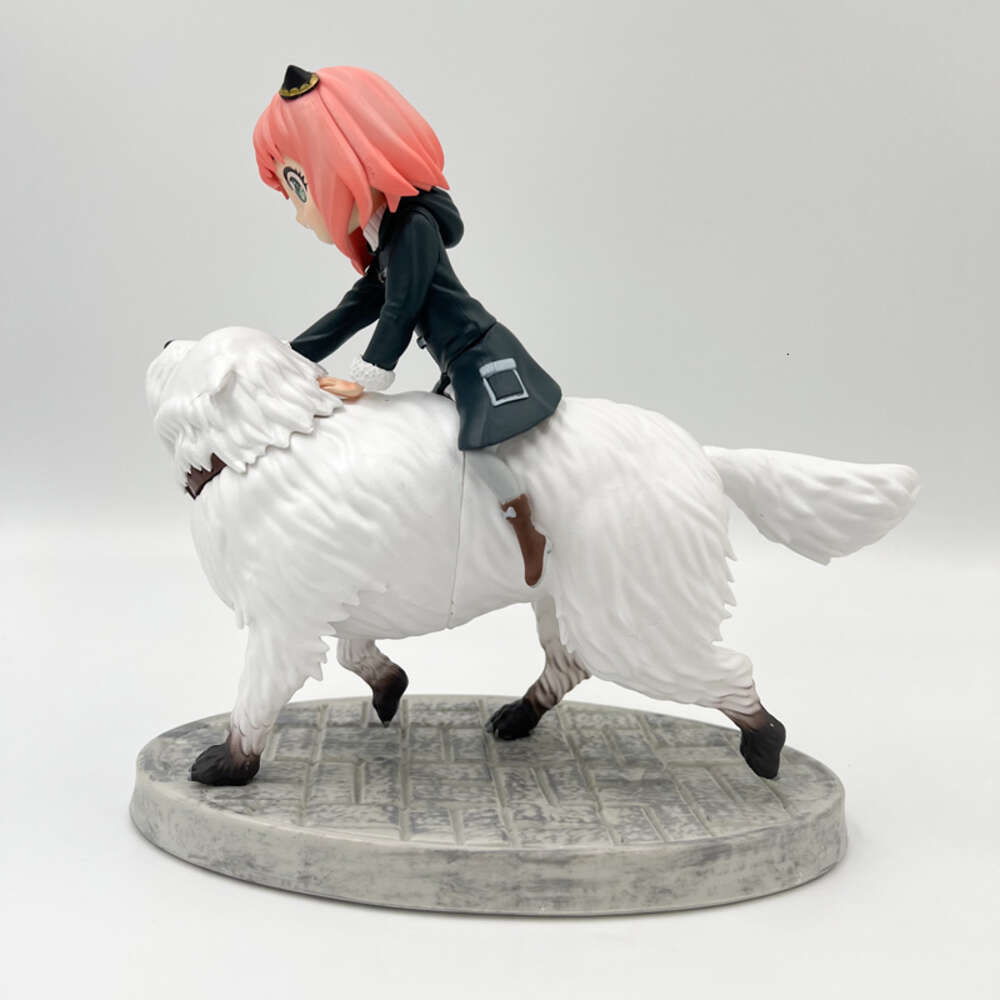 Finger Toys 22cm Spyfamily Anime Figure Anya Forger Action Figure Spy Family Bond Forger Figurine Adult Collectible Model Doll Toys Gifts