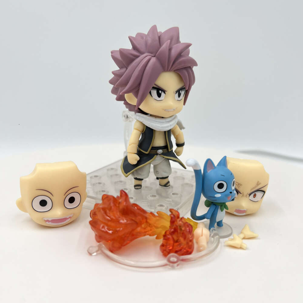 Finger Toys #1741 Fairy Tail Natsu Dragneel Anime Figure #1924 Lucy Heartfilia Action Figure Fairy Tail Figurine Collectible Model Doll Toys