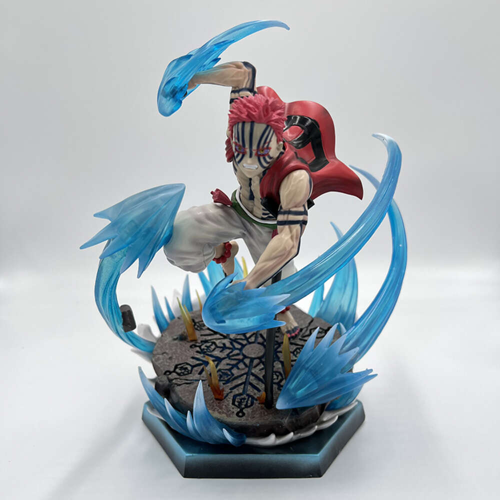 Finger Toys 26cm Akaza Demon Slayer Anime Figure Kimetsu No Yaiba Daki Action Figure Gyuutarou/kokushibou/tsugikuni Yoriichi Figure Doll Toy