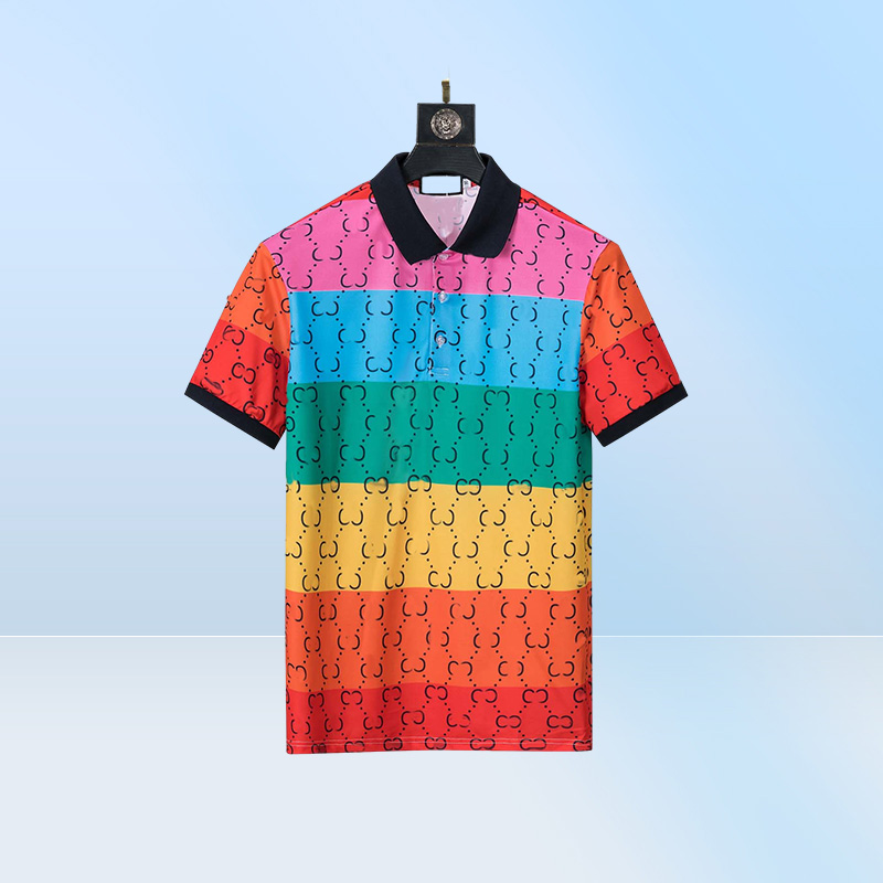 Designer Polo Shirts Men Luxury Polos Casual Mens T Shirt Snake Bee Letter Print Embroidery Fashion High Street Man Tee