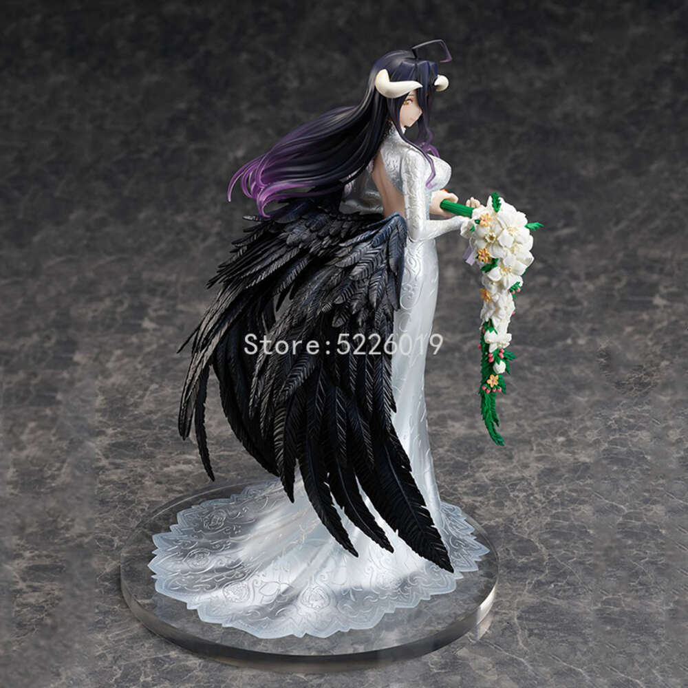 Finger Toys 25cm Overlord Albedo Anime Figure Albedo Yukata Action Figure Overlord Iii Albedo Wedding Figurine Ainz Ooal Gown Figure Doll