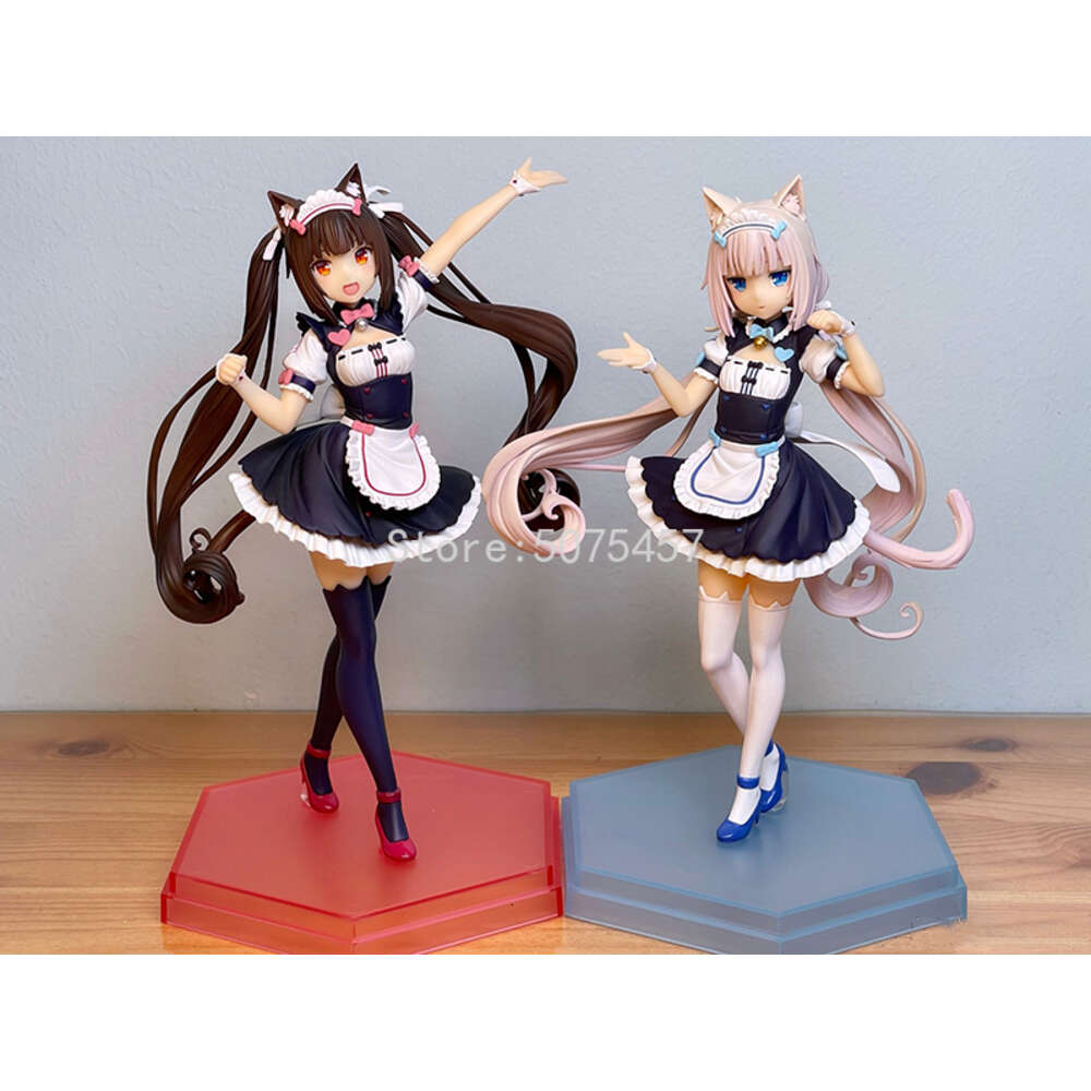 Finger Toys 24cm Nekopara Chocola & Vanilla Anime Figure Chocola/vanilla Action Figure Toy Parade Nekopara Chocola Figure Collectible Toys