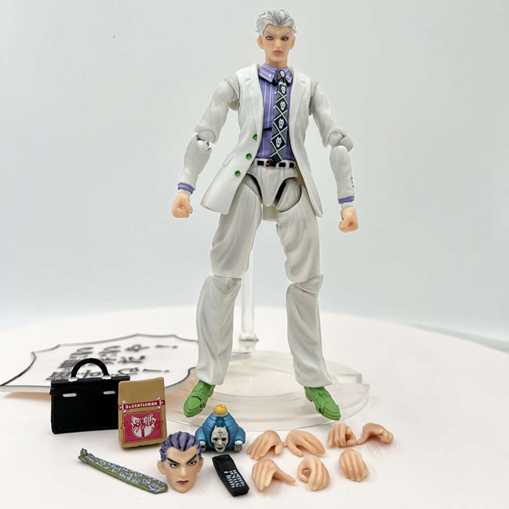 Finger Toys 16cm Jojo's Bizarre Adventure Anime Figure #20 #26 Yoshikage Kira 2nd Action Figure #16 #25 Killer Queen Figurine Model Doll Toy