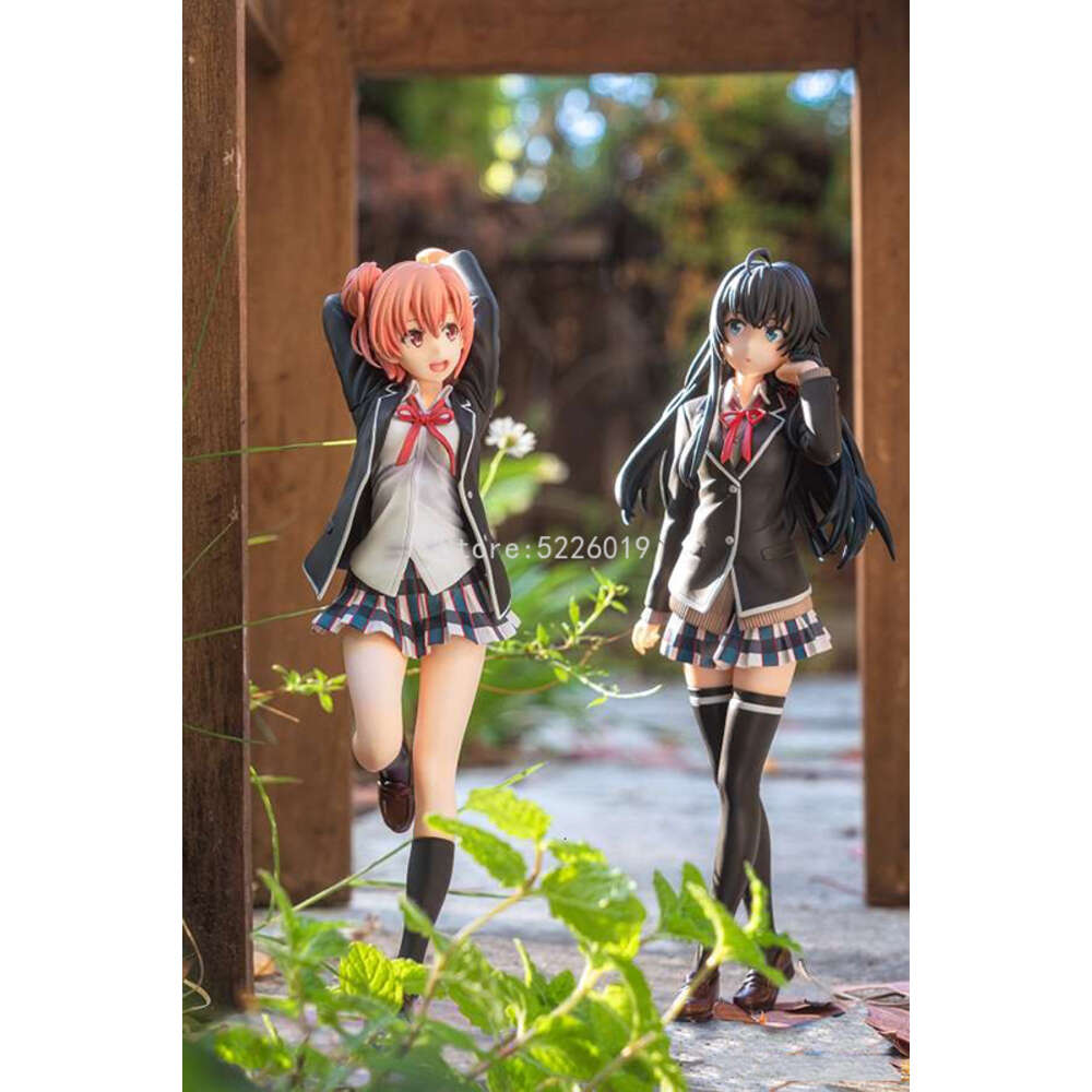 Finger Toys 21cm My Teen Romantic Comedy Anime Figure Yui Yuigahama Action Figure Yuigahama Yui/yukinoshita Yukino Figurine Model Doll Gift