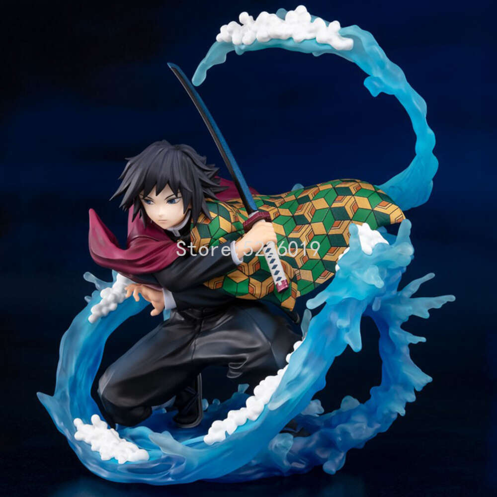 Finger Toys 17cm Demon Slayer Anime Figure Tomioka Giyuu Action Figure Figuarts Zero Kimetsu No Yaiba Tomioka Giyuu Water Breath Figurine