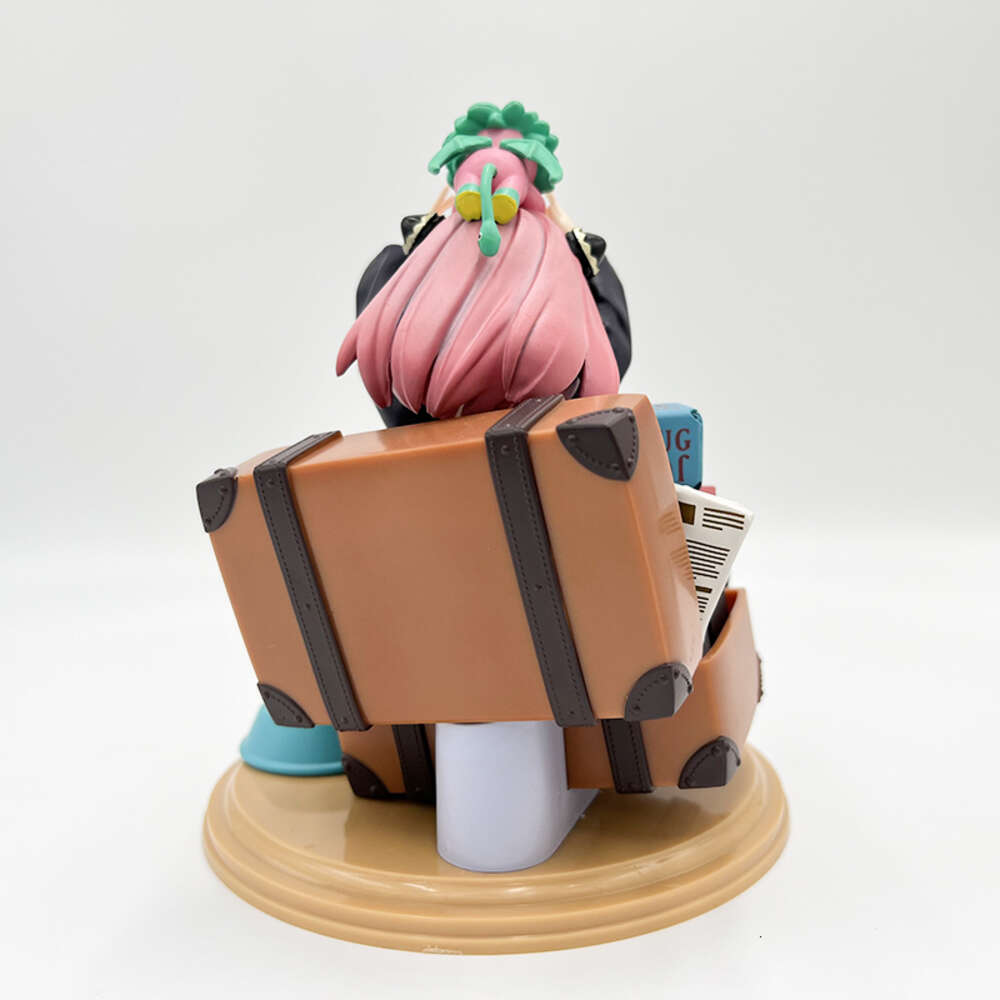 Finger Toys 15cm Spyfamily Anime Figure Anya Forger Action Figure Spy Family Block Calendar Anya Forger Figurine Collection Model Doll Toys