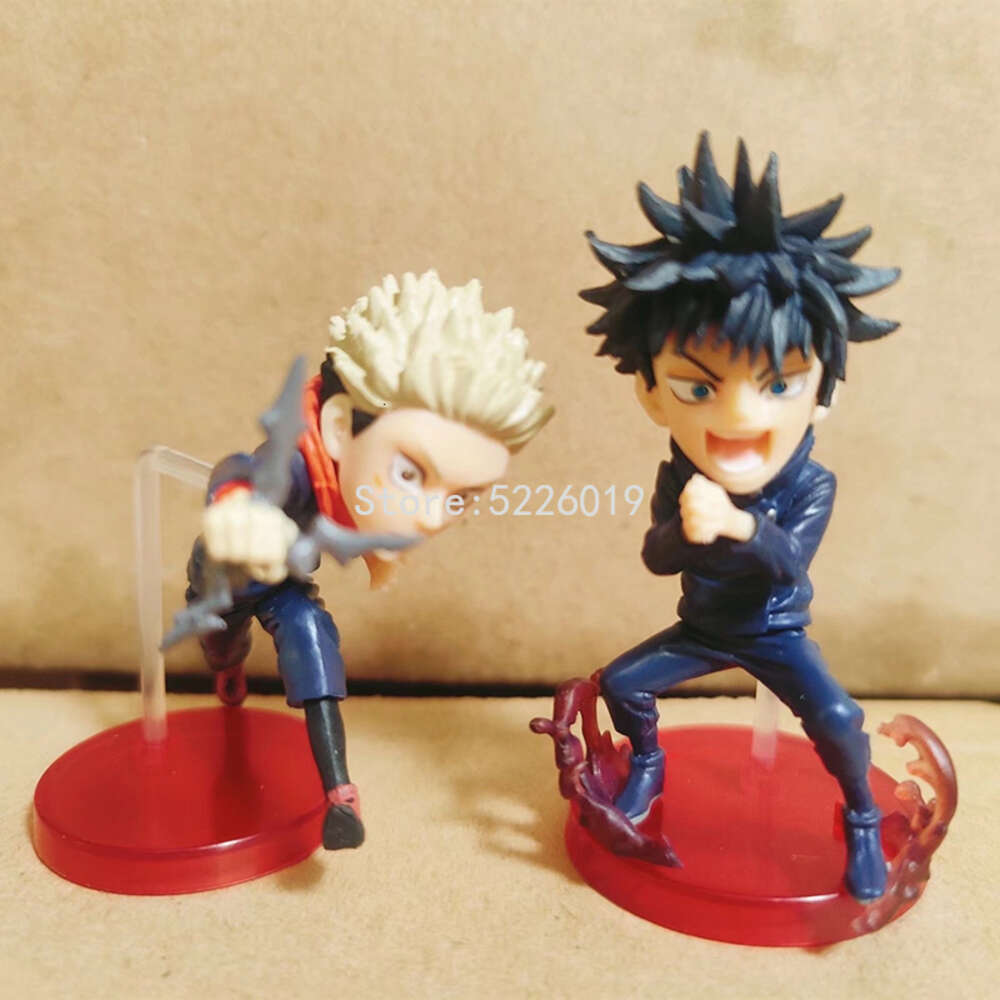 Finger Toys 2pcs/set Wcf Jujutsu Kaisen Anime Figure Ryomen Sukuna Gojo Satoru Action Figure Wcf Itadori Yuji Fushiguro Megumi Figurine Toys