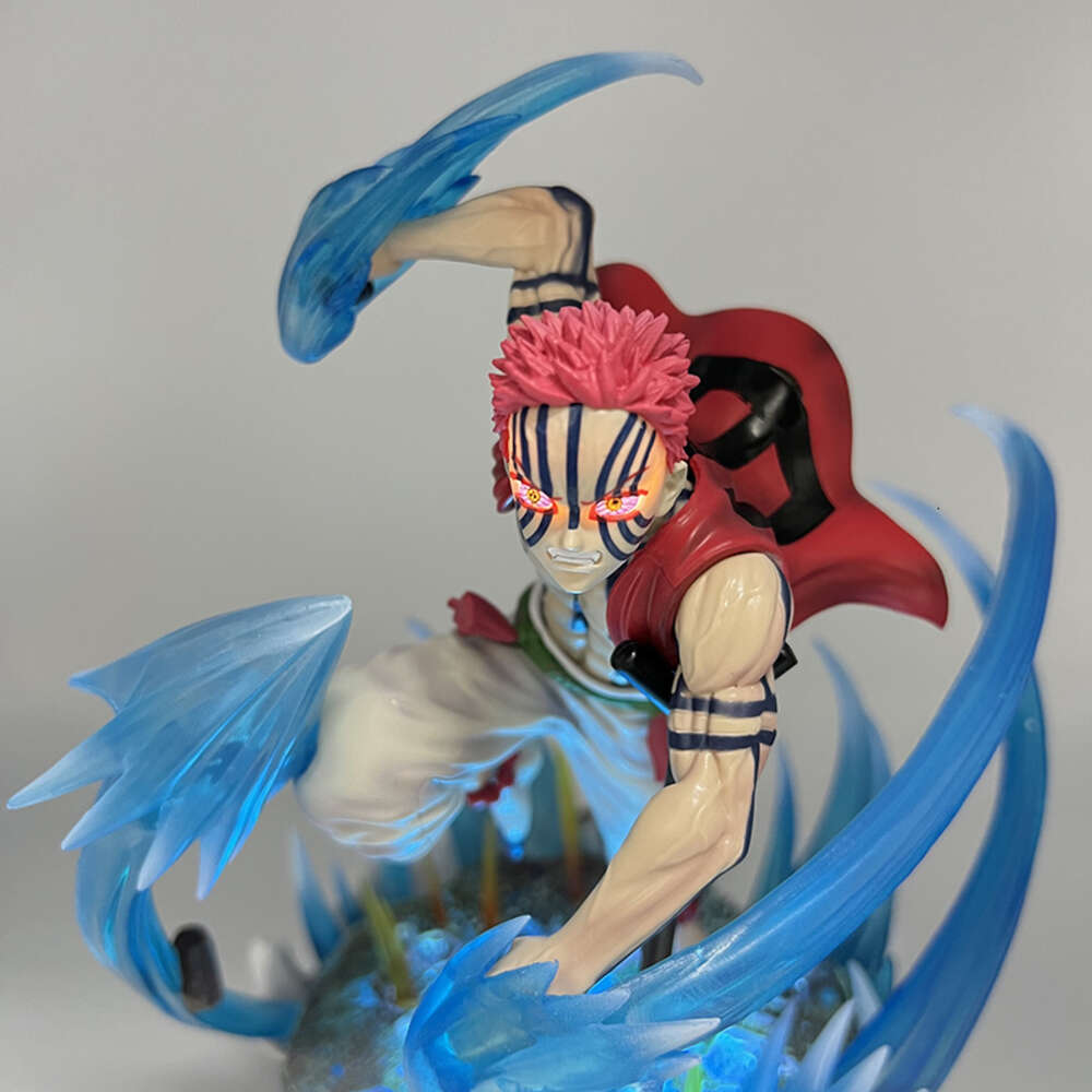 Finger Toys 26cm Kimetsu No Yaiba Akaza Anime Figure Kokushibou Demon Slayer Action Figure Agatsuma Zenitsu/daki/gyuutarou Figurine Doll Toy