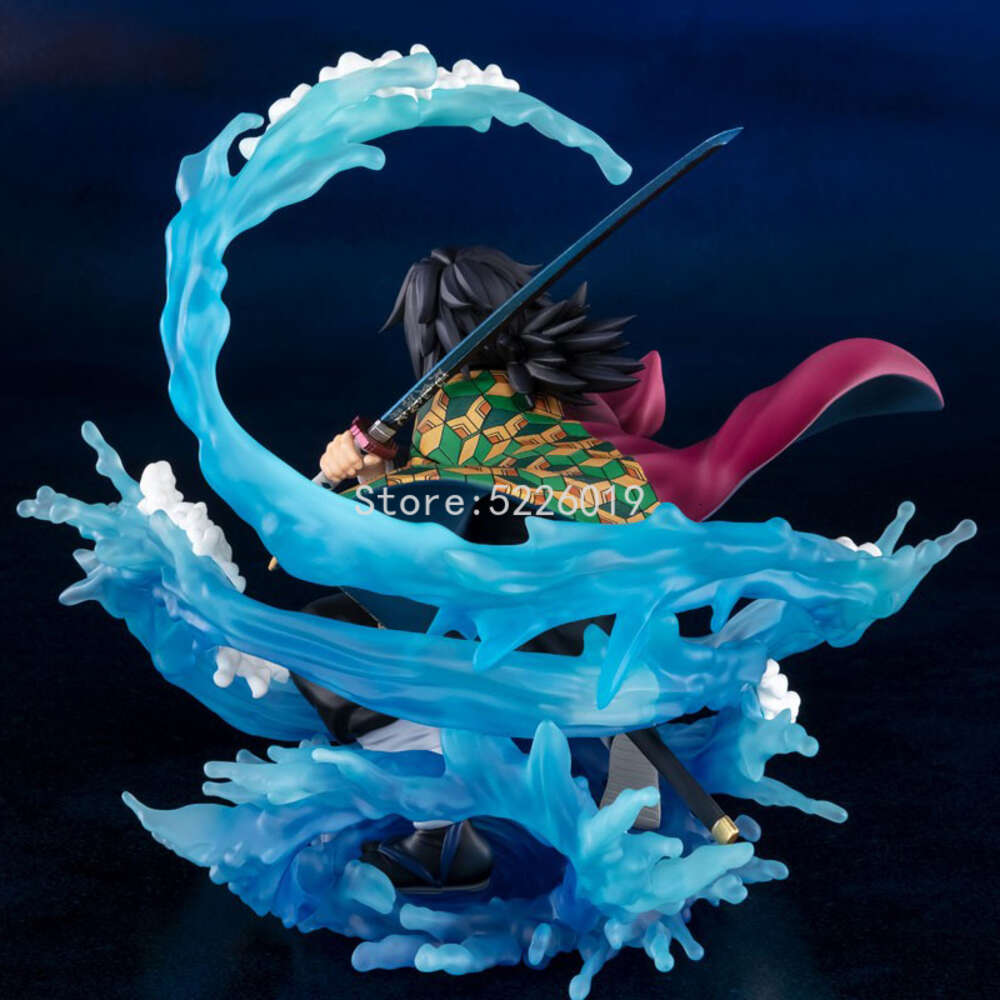 Finger Toys 17cm Demon Slayer Anime Figure Tomioka Giyuu Action Figure Figuarts Zero Kimetsu No Yaiba Tomioka Giyuu Water Breath Figurine