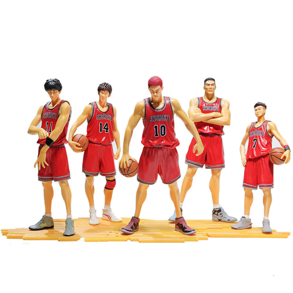 Finger Toys 5pcs/set Slam Anime Figure Toy Hanamichi Sakuragi Figurine Rukawa Kaede Akagi Takenori Miyagi Ryota Action Figure Model Toy