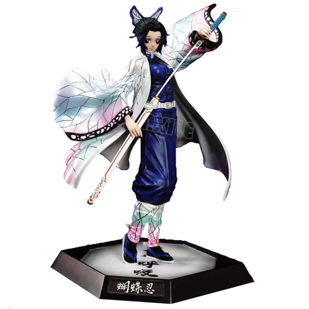 Finger Toys 29cm Demon Slayer Kochou Shinobu Anime Figure Kimetsu No Yaiba Action Figure Gyuutarou/daki/uzui Tengen Figurine Model Doll Toys