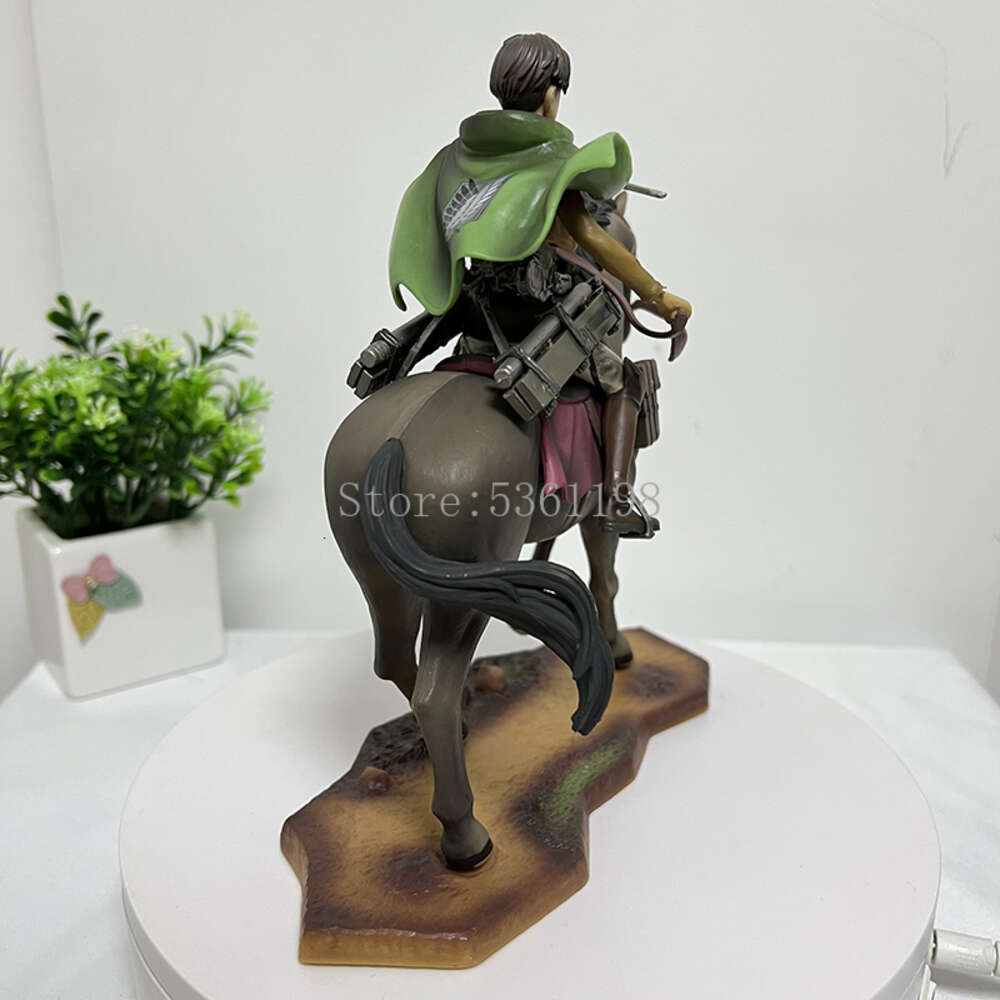 Finger Toys 18cm Attack on Titan Anime Figure Ichiban Kuji Levi Horse Action Figure Shingeki No Kyojin Levi Ackerman Figurine Model Doll Toy