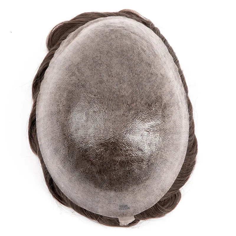 Men s Children s Wigs Male Hair Prosthesis 0 1 0 12mmInjection Skin Man Wig Durable For Men 100 Human System Unit Capillary 231013