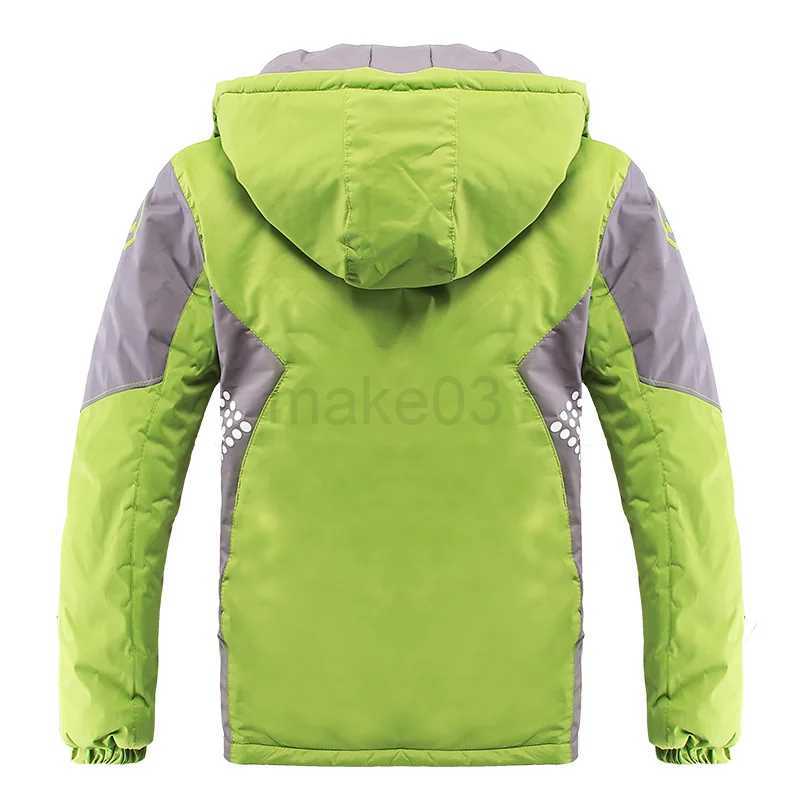 Down Coat Waterproof Girls Boys Rain Jacket Patchwork Print Kids Outfits Fleece Child Coat Children Outerwear Spring Autumn 3-12 Years Old J231013