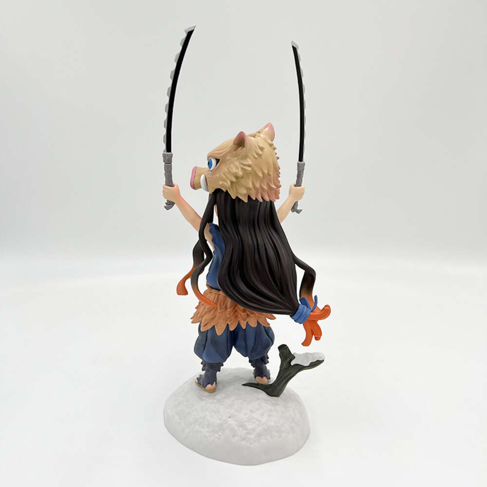 Finger Toys 20cm Demon Slayer Kamado Nezuko Anime Figure Cosplay Kimetsu No Yaiba Hashibira Inosuke Action Figure Adult Model Doll Toys Gift
