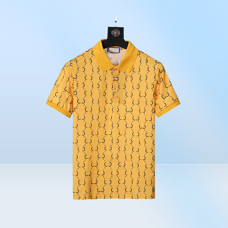 Designer Polo Shirts Men Luxury Polos Casual Mens T Shirt Snake Bee Letter Print Embroidery Fashion High Street Man Tee