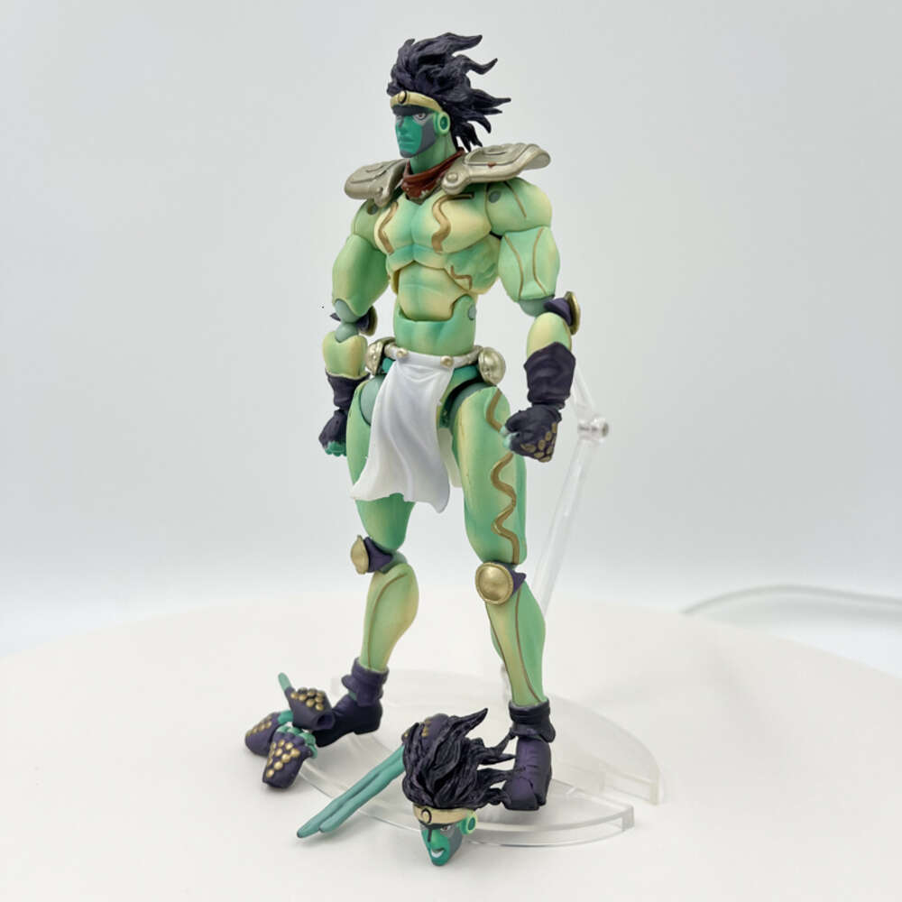 Finger Toys 16cm Jojo's Bizarre Adventure Star Platinum Iii Anime Figure Super Action Statue Part.iii Action Figure Adult Model Doll Toys