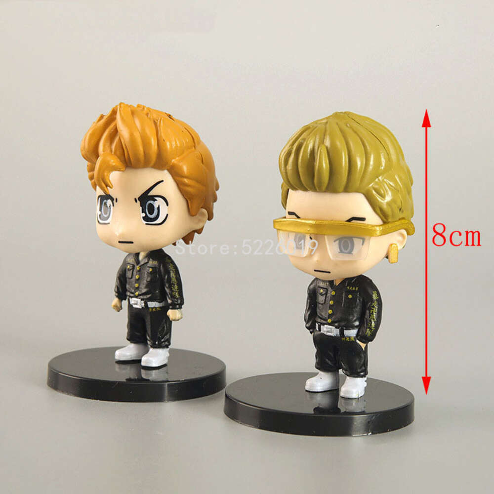 Finger Toys 5pcs/set Tokyo Revengers Anime Figure Manjiro Sano Action Figure Draken/bi Keisuke/matsuno Chifuyu Figurine Model Doll Toys