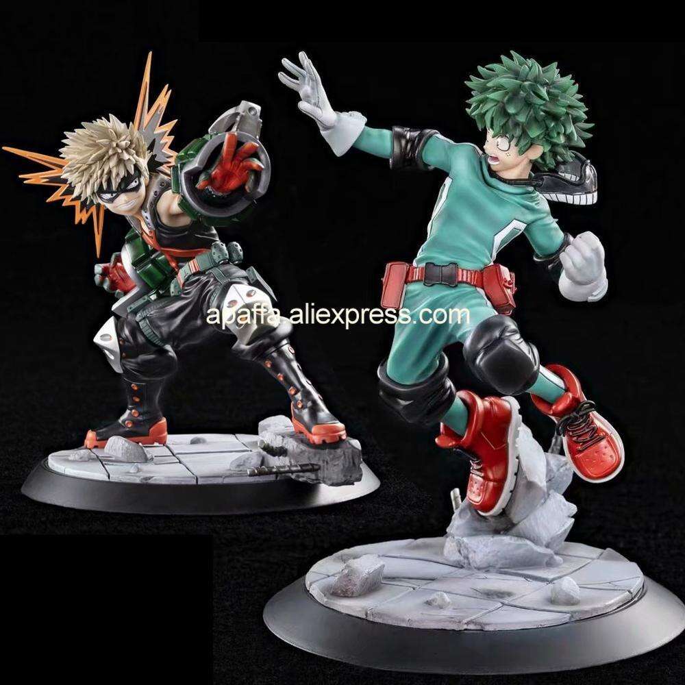 Finger Toys 17cm Anime Figure My Hero Academia Midoriya Izuku Action Figure Toy Tsume Xtra T Bakugou Katsuki Figurine Colletible Model Doll