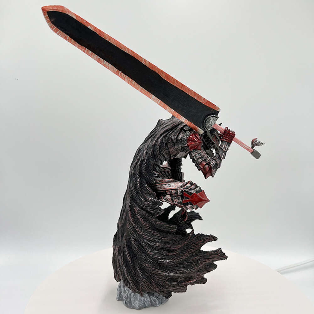 Finger Toys 25cm Berserk Guts L Anime Figure Berserker Armor L Action Figure Berserk Black Swordsman Figurine Collection Model Doll Toys