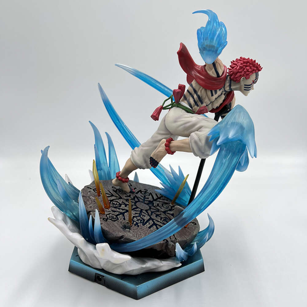 Finger Toys 26cm Kimetsu No Yaiba Akaza Anime Figure Kokushibou Demon Slayer Action Figure Agatsuma Zenitsu/daki/gyuutarou Figurine Doll Toy