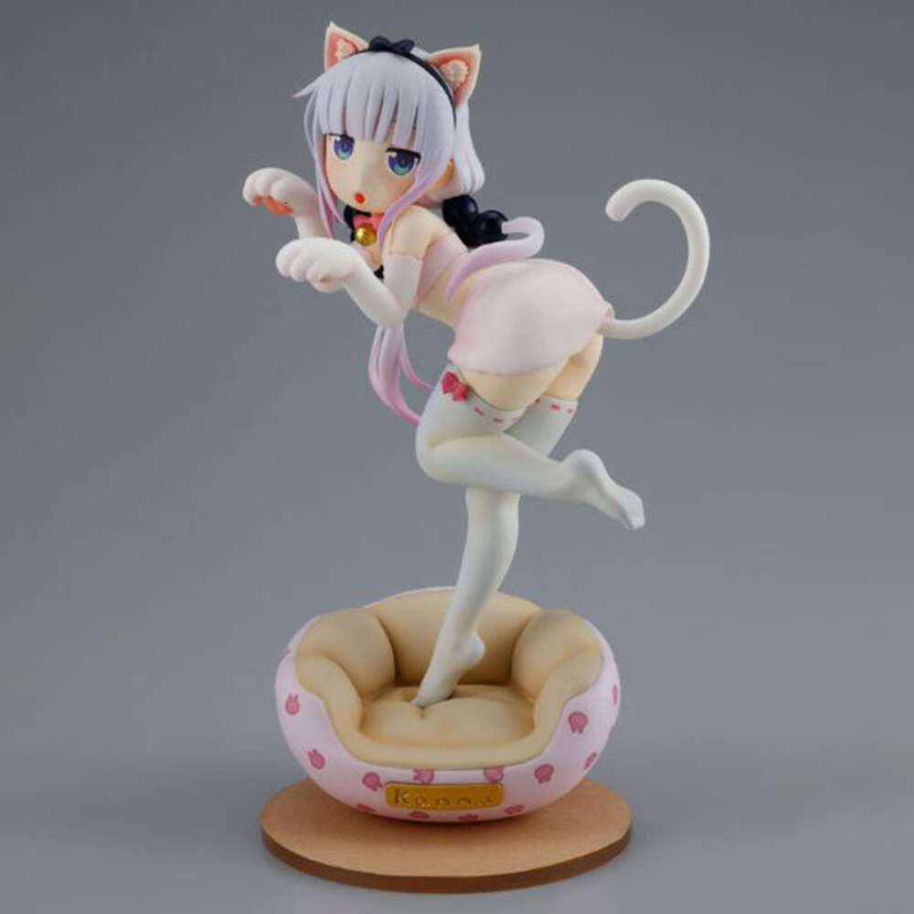 Mascot Costumes 21cm Miss Kobayashi's Dragon Maid Anime Figure Kawaii Kanna Kamui Standing Action Figure Pvc Adult Collection Model Doll Toys