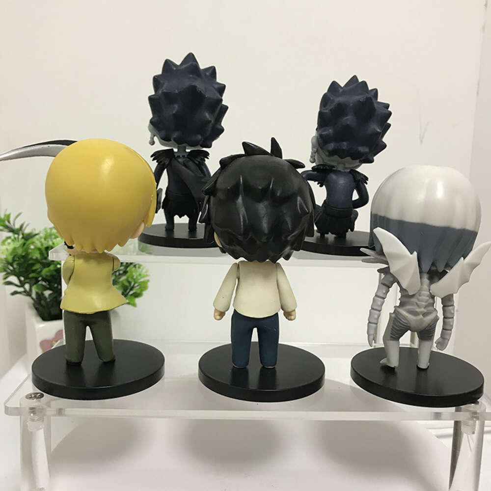 Finger Toys 5pcs/set Death Note Anime Figure 1200# L Lawliet Action Figure Death Note 1160# Yagami Light Death Lawliet Figurine Model Doll