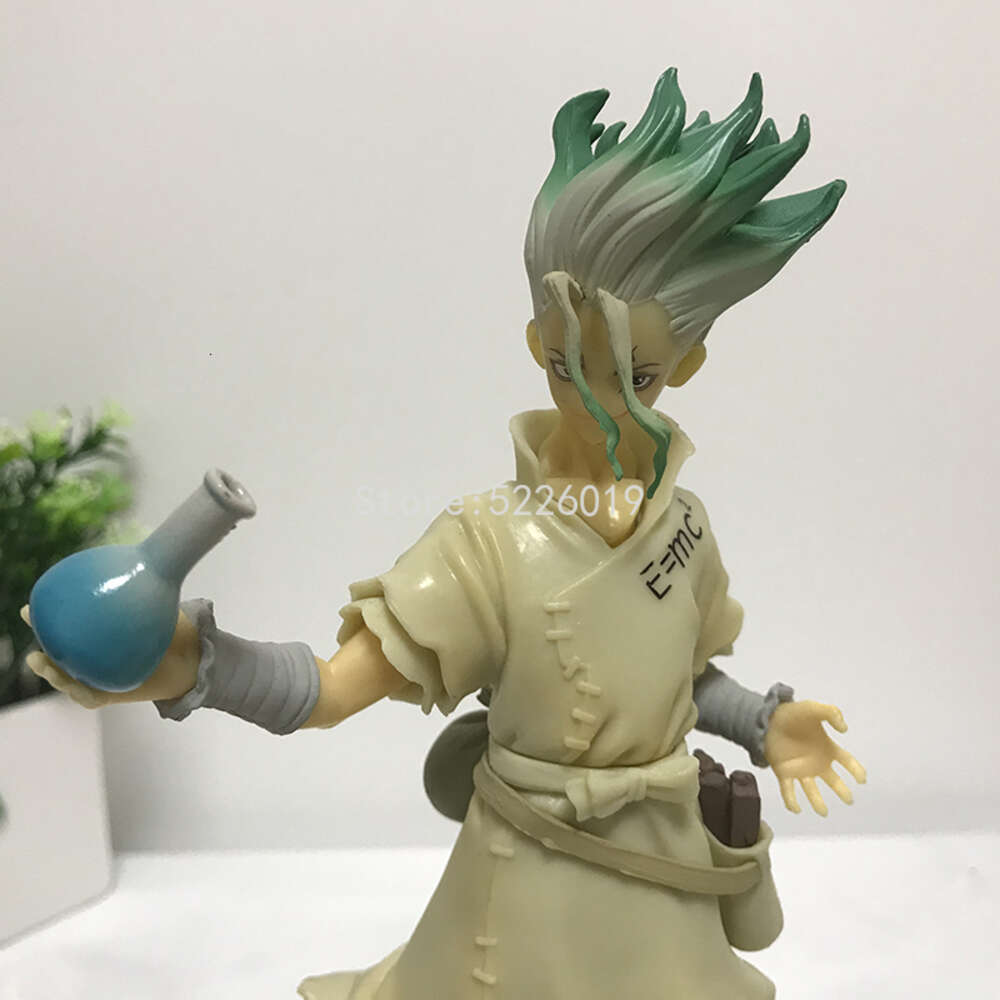 Finger Toys 20cm Dr.stone Anime Figure Ishigami Senkuu Action Figure 1262# Dr.stone Senkuu Ishigami Figurine Collectible Model Doll Toys