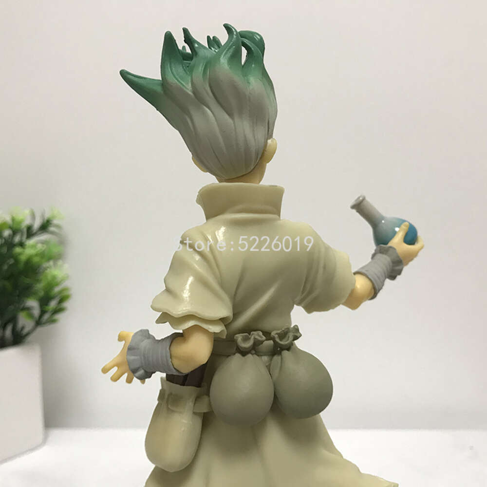 Finger Toys 20cm Dr.stone Anime Figure Ishigami Senkuu Action Figure 1262# Dr.stone Senkuu Ishigami Figurine Collectible Model Doll Toys