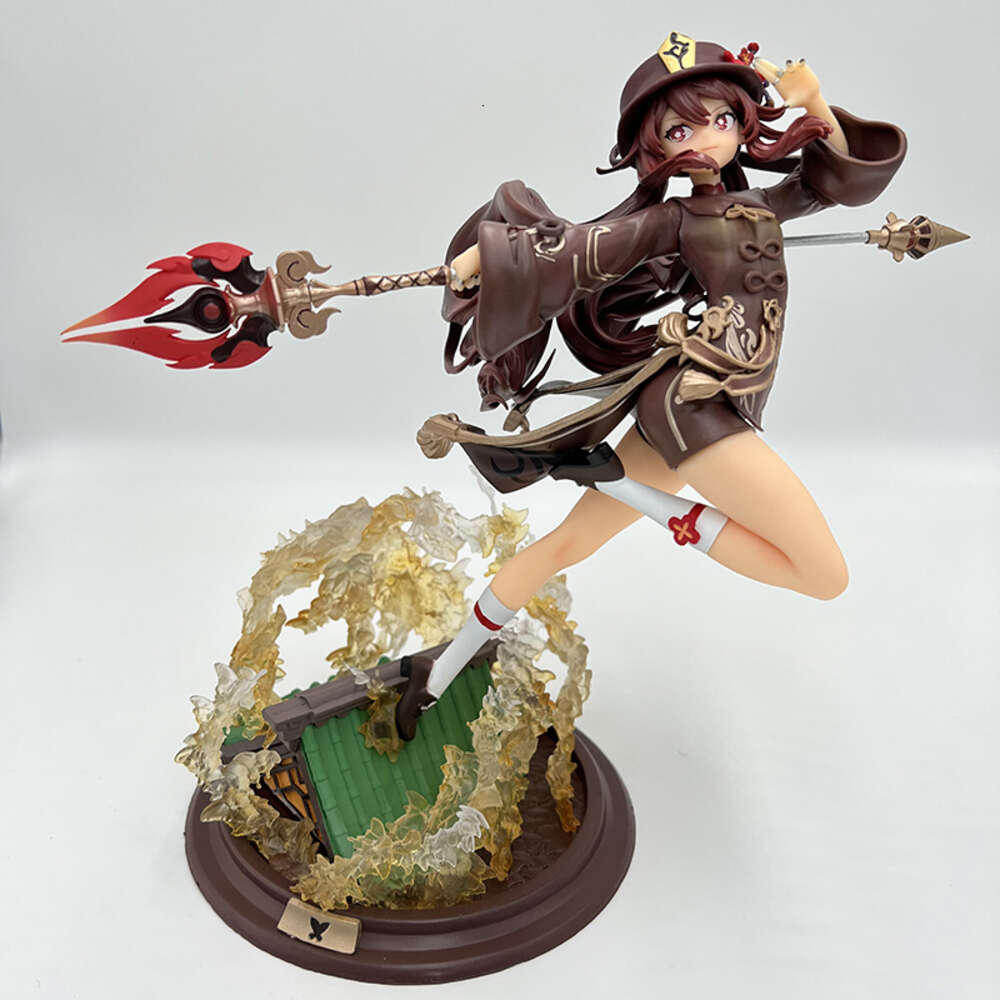 Finger Toys 25cm Genshin Impact Anime Figure Ganyu Wedding Dress Action Figure Keqing/paimon/klee/hu Tao Figure Collection Model Doll Toys