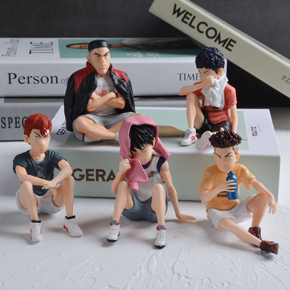 Finger Toys 5pcs/set Slam Anime Figure Toy Hanamichi Sakuragi Figurine Rukawa Kaede Akagi Takenori Miyagi Ryota Action Figure Model Toy