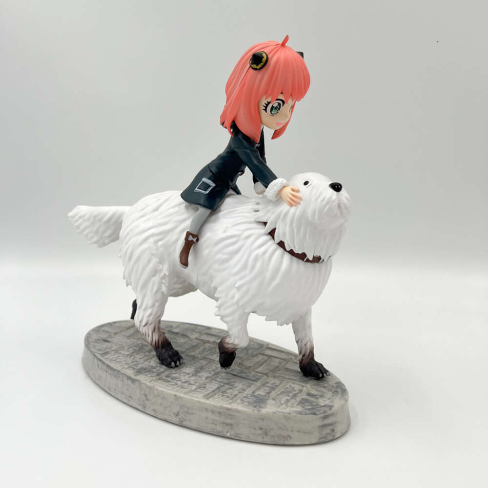 Finger Toys 22cm Spyfamily Anime Figure Anya Forger Action Figure Spy Family Bond Forger Figurine Adult Collectible Model Doll Toys Gifts