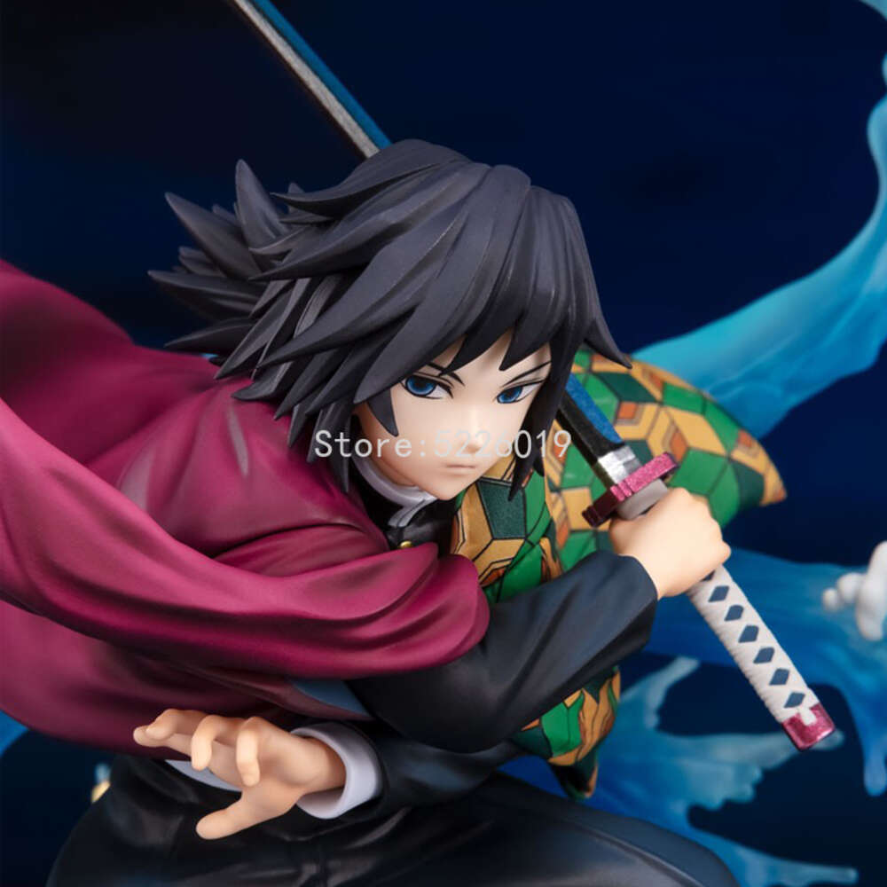 Finger Toys 17cm Demon Slayer Anime Figure Tomioka Giyuu Action Figure Figuarts Zero Kimetsu No Yaiba Tomioka Giyuu Water Breath Figurine