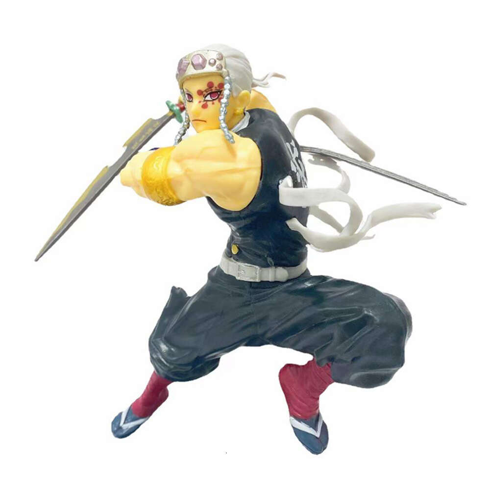 Finger Toys 20cm Kimetsu No Yaiba Anime Figure Uzui Tengen Action Figure Nezuko/kyoujurou/tanjirou Demon Slayer Action Figure Model Doll Toy