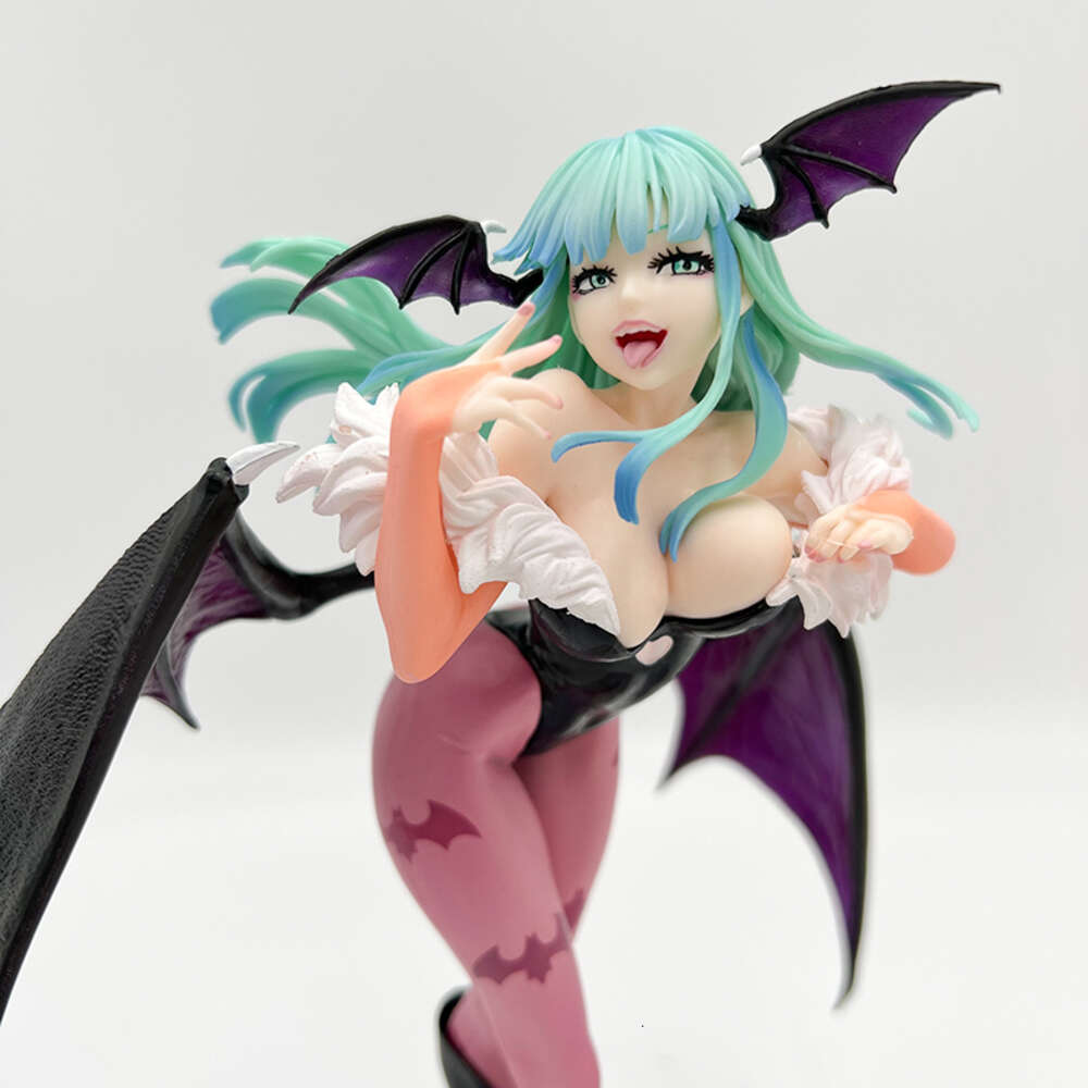 Finger Toys 23cm Darkstalkers Bishoujo Morrigan Aensland Sexy Anime Figure Vampire Hunter Action Figure Morrigan Figure Adult Model Doll Toy