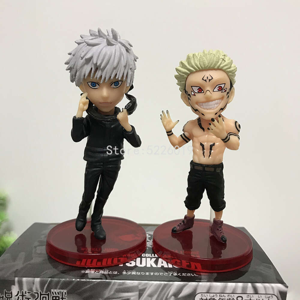 Finger Toys 2pcs/set Wcf Jujutsu Kaisen Anime Figure Ryomen Sukuna Gojo Satoru Action Figure Wcf Itadori Yuji Fushiguro Megumi Figurine Toys