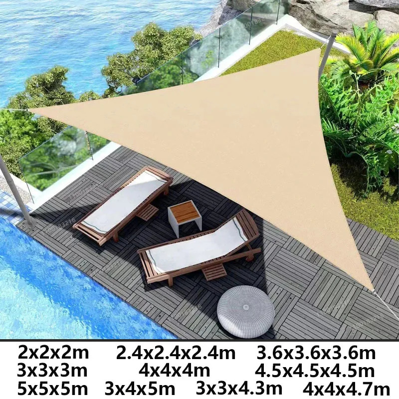 Tents and Shelters Shade Sail Waterproof Garden Shelter 95% UV Blocking Sun Protection Awning Canopy for Patio Garden Yard Backyard Camping Pool 23101