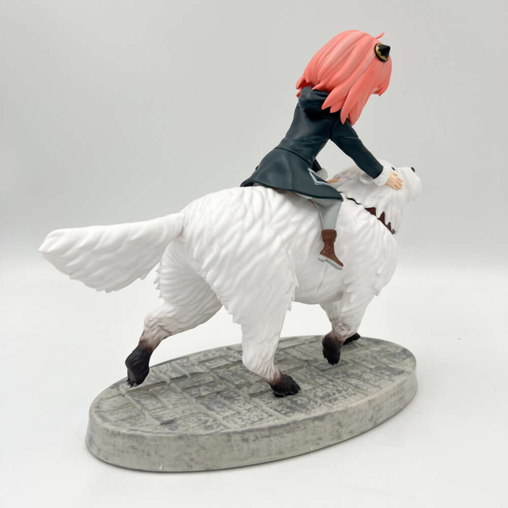 Finger Toys 22cm Spyfamily Anime Figure Anya Forger Action Figure Spy Family Bond Forger Figurine Adult Collectible Model Doll Toys Gifts