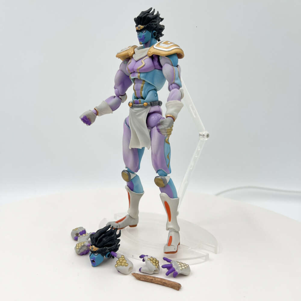Finger Toys 16cm Jojo's Bizarre Adventure Star Platinum Anime Figure Super Action Statue Part.iii Action Figure Adult Model Doll Toys Gifts