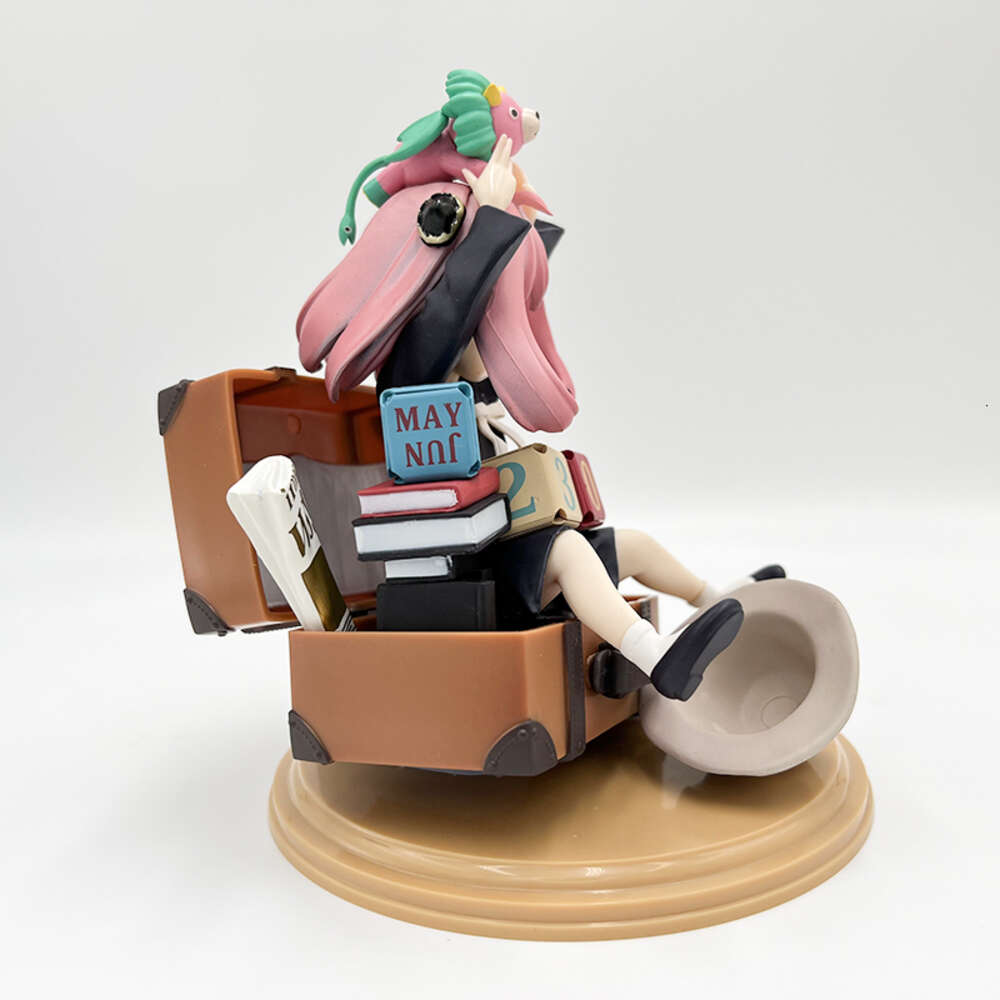 Finger Toys 15cm Spyfamily Anime Figure Anya Forger Action Figure Spy Family Block Calendar Anya Forger Figurine Collection Model Doll Toys