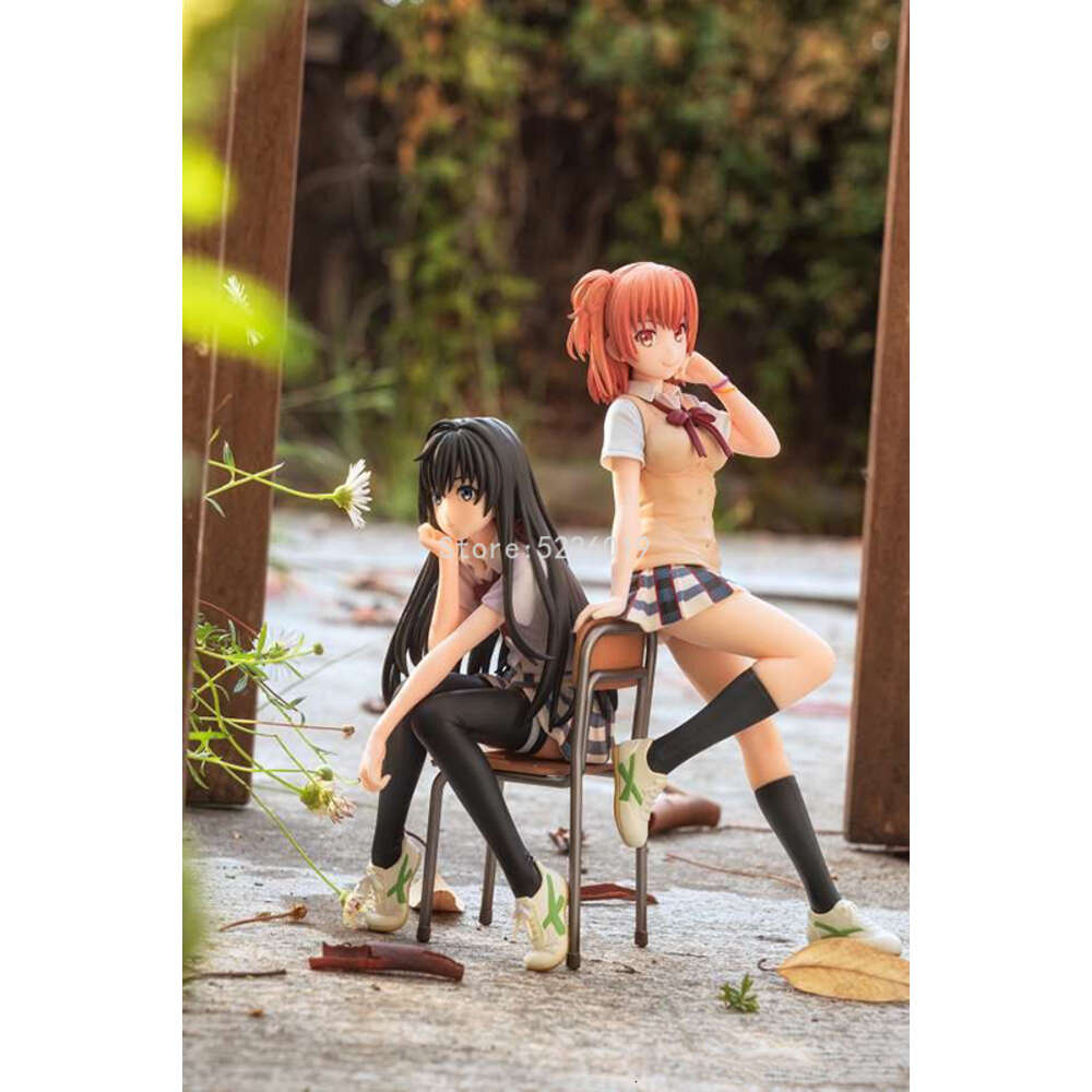 Finger Toys 21cm My Teen Romantic Comedy Anime Figure Yui Yuigahama Action Figure Yuigahama Yui/yukinoshita Yukino Figurine Model Doll Gift