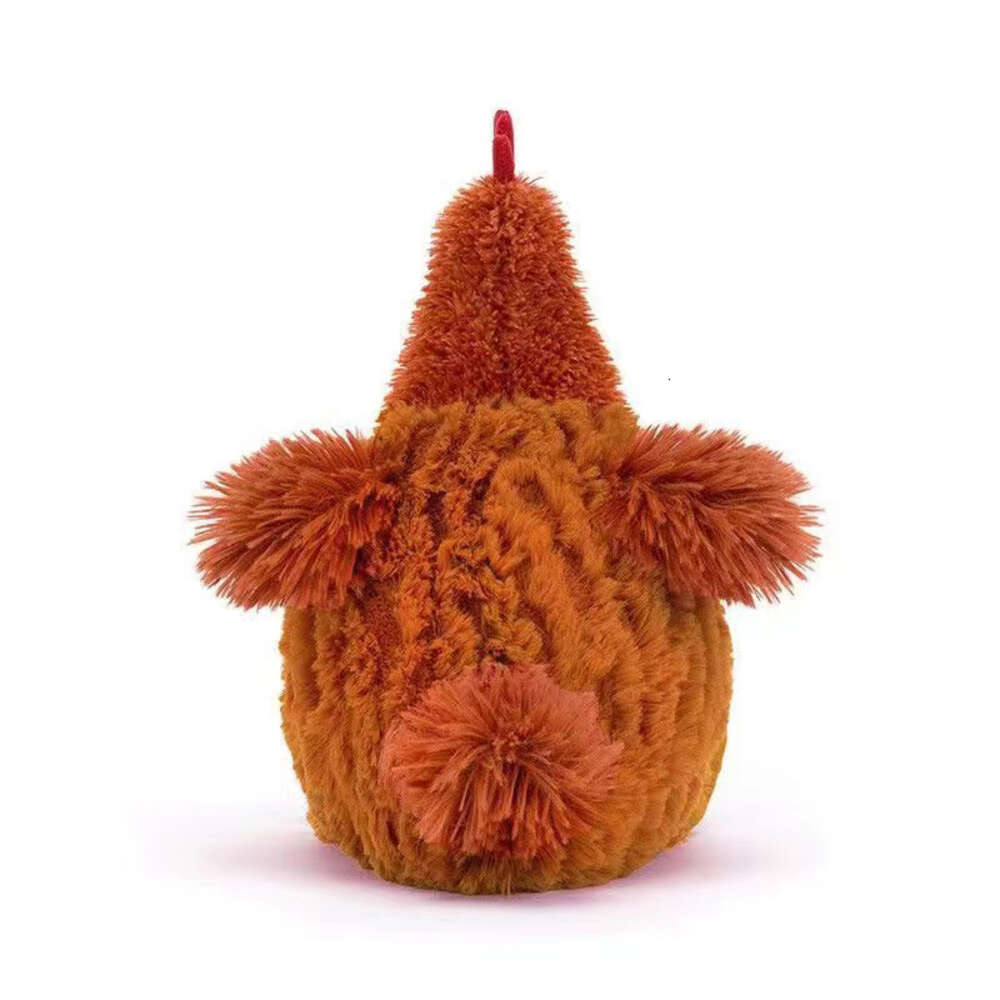 Mascot Costumes 23cm Simulation Chicken Stuffed Animals Plush Toy Fluffy Chicken Doll Soft Toy Kid Birthday Christmas Gift Toy Home Room Decor