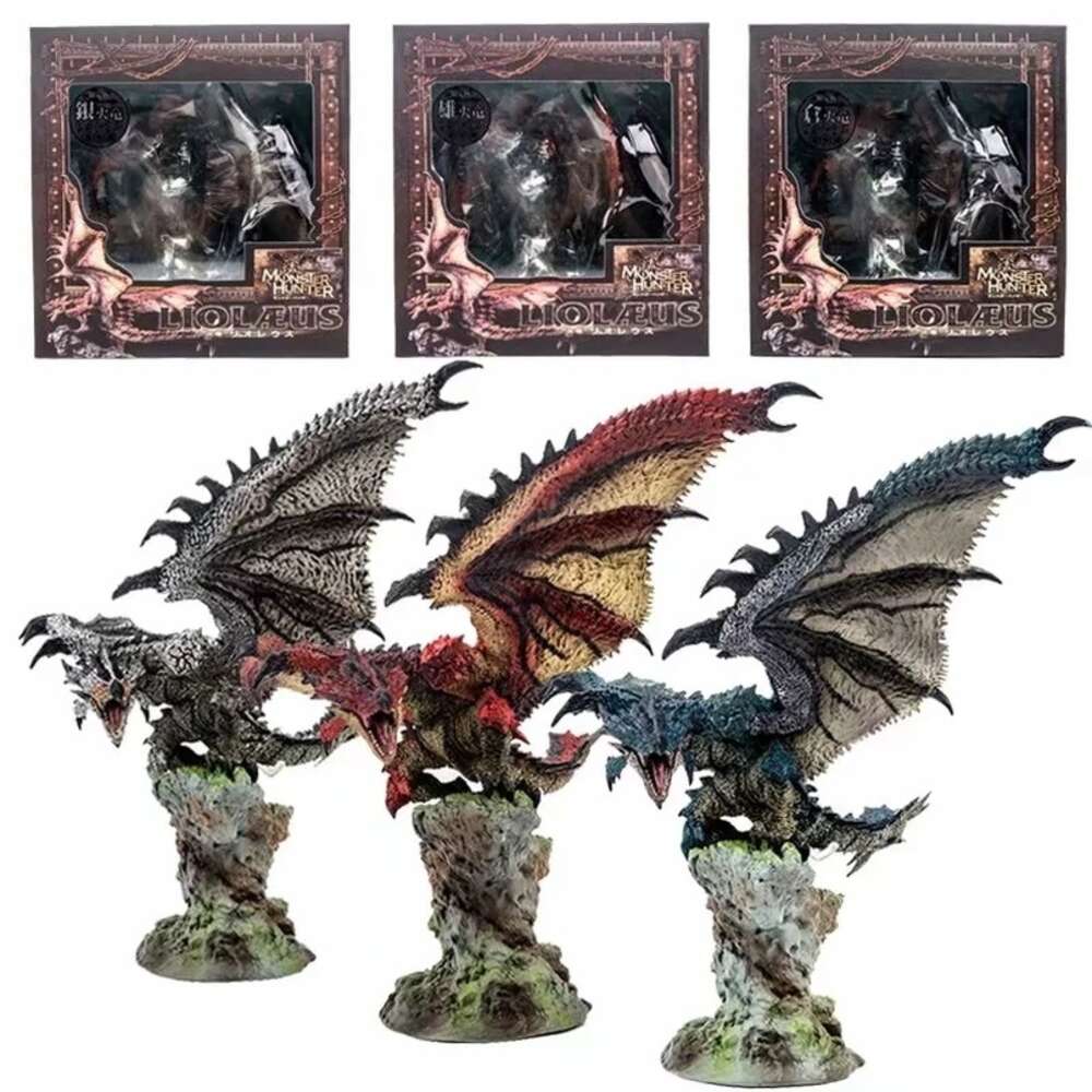 Finger Toys All Series Monster Hunter Game Dragon Pvc Action Figure Toy Japan Anime Monster Hunter World Ps4 Dragon Figure Collectible Model