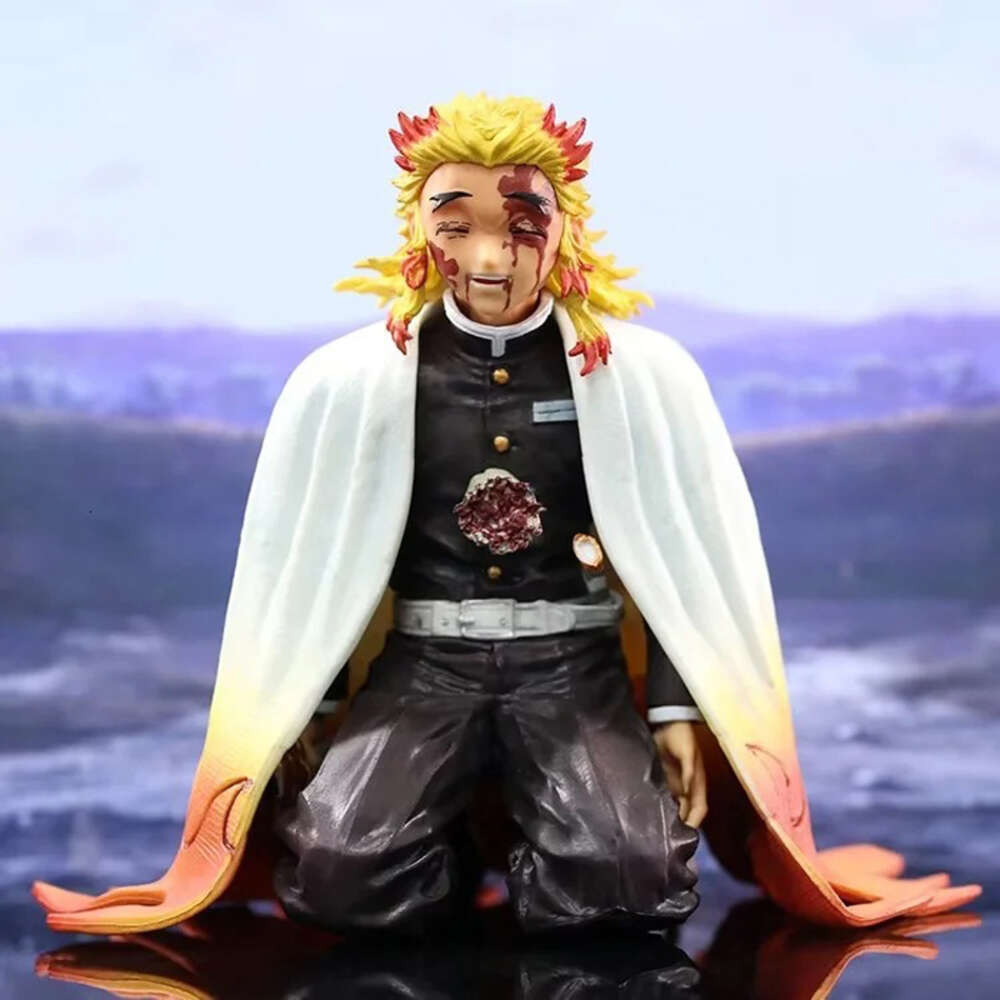 Finger Toys 13cm Demon Slayer Rengoku Kyoujurou Anime Figure Juuni Kitsuki Akaza Action Figure Kimetsu No Yaiba Figure Collectible Doll Toys