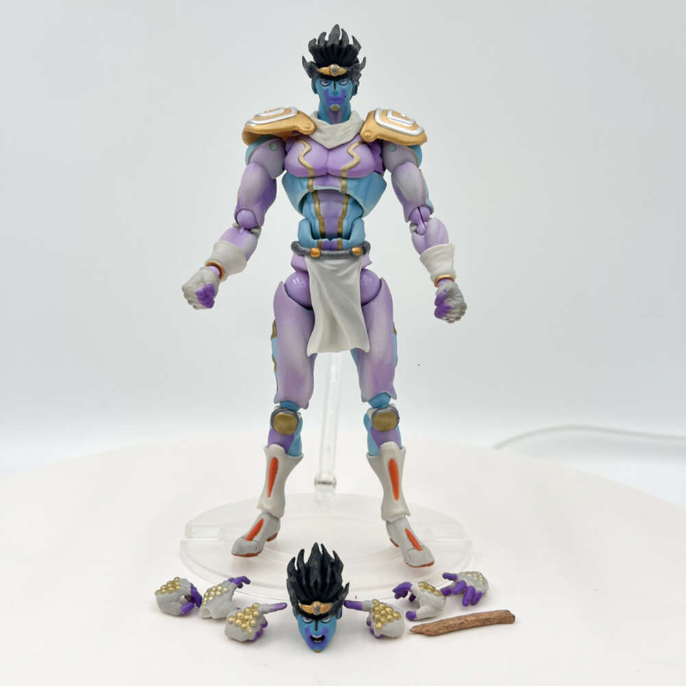Finger Toys 16cm Jojo's Bizarre Adventure Star Platinum Anime Figure Super Action Statue Part.iii Action Figure Adult Model Doll Toys Gifts